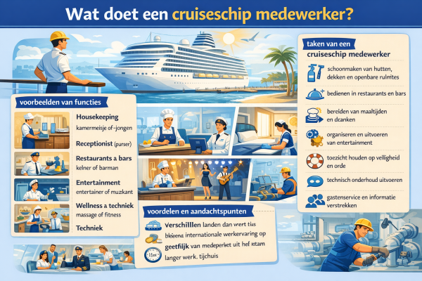 Wat doet een cruiseschip medewerker